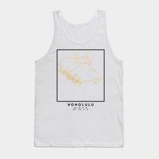 HONOLULU HAWAII CITY STREET MAP ART Tank Top